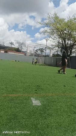 Clowns, soccer, and crowds at a Caracas turf field event
