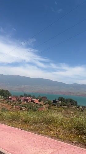 Scenic views captured at Bin El Ouidane reservoir, Morocco