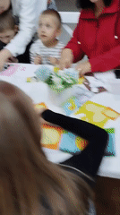 Children's craft activities and games at Donskoye play center
