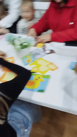 Children's craft activities and games at Donskoye play center