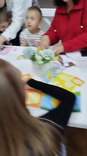Children's craft activities and games at Donskoye play center