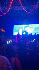 Live music performance at crowded Iquique nightclub