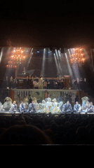 Elaborate stage performance with large cast captured in Шебунино