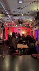 Night out captured at Roubaix venue with dancing, music