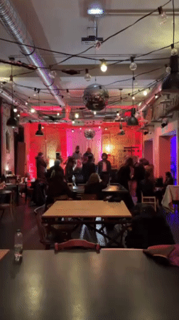 Night out captured at Roubaix venue with dancing, music