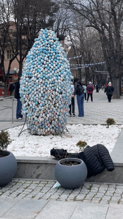 Easter celebrations with traditional decorations observed in Velingrad, Bulgaria