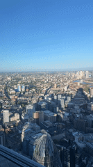 Clear skies over London captured from high vantage point