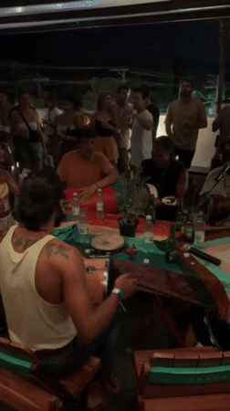 Late night entertainment scene unfolds in São Sebastião