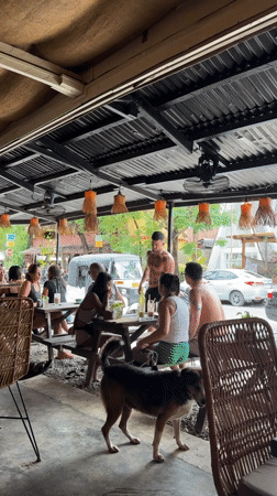 Early morning cafe scene captured in General Luna