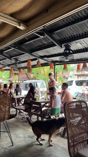 Early morning cafe scene captured in General Luna