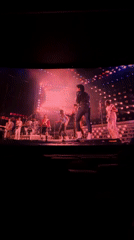 Michael Jackson tribute performance recorded on screen in Almaty