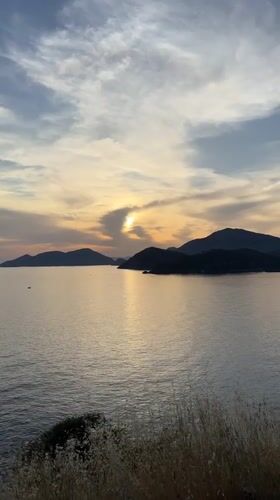 Sunset observed over water in Fethiye, Turkey