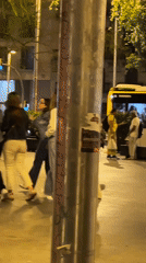 Young adults gather on Barcelona streets during Friday night