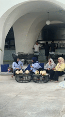 Morning leisure scenes captured at North Kuta beach resort