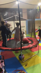 Children play at indoor playground in Varna, Bulgaria