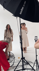 Fashion photoshoot underway in Krasnoyarsk studio