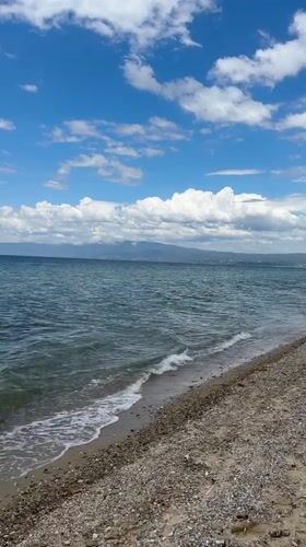 Calm seas and sunny skies observed at Greek beach