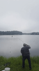 Early morning fishing expedition documented at Putino lake