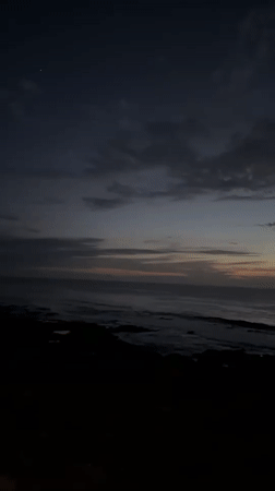 Dawn transition documented in coastal Yaiza, Spain