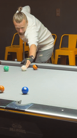 Early morning pool game captured in Da Lat, Vietnam