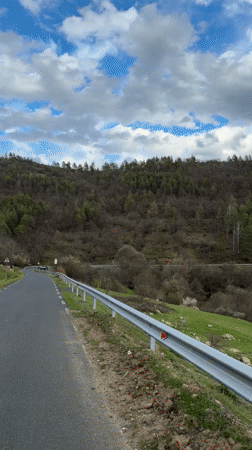 Scenic hillside landscape captured on video near Borovitsa, Bulgaria