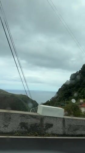 Coastal drive captured in Porto Moniz, Portugal