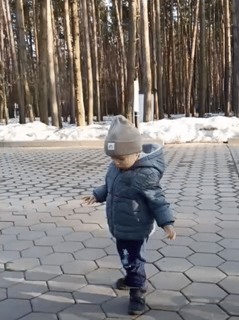 Family visits fairy tale park in Domodedovo, Russia