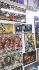 Art shop in Caracas displays eclectic mix of prints