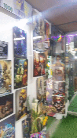 Art shop in Caracas displays eclectic mix of prints