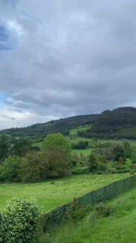 Morning rural documentation captures Villaviciosa countryside and farm life