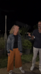 Evening outdoor social gathering with dancing in Chambœuf, France