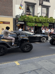 Quad bikes spotted on London's Poland Street