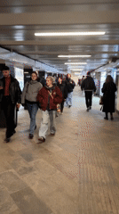 Evening pedestrian activity observed across central Moscow locations