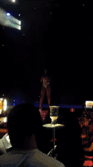 Performer spotted on stage at Plovdiv nightclub venue
