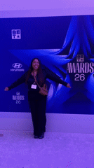 On the purple carpet at the 2026 BET Awards in LA