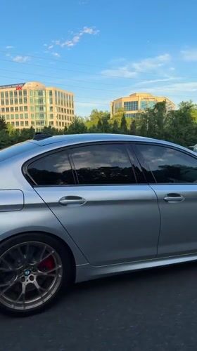 Silver BMW M5 spotted on Woodburn highway
