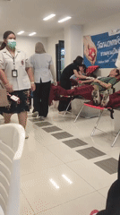 Blood donation drive underway in Baan Bo Phut, Thailand