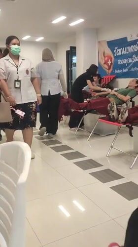 Blood donation drive underway in Baan Bo Phut, Thailand