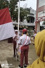 Indonesian school flag ceremony unfolds in Keudekarieng
