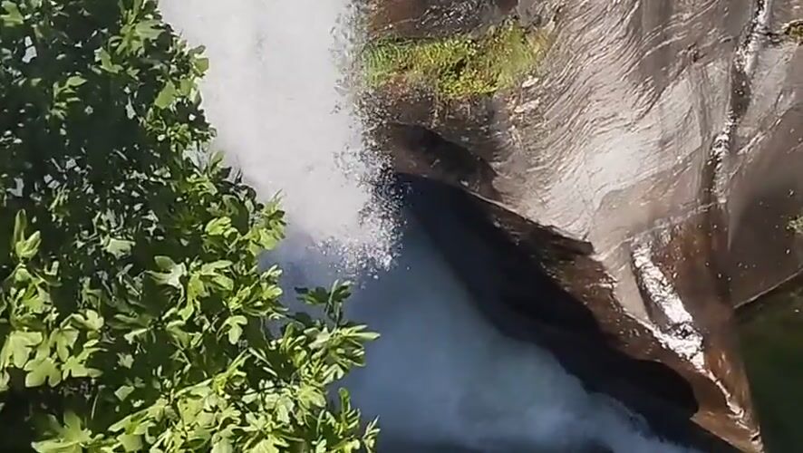 Witness documents waterfalls, trains, chapel during Biasca afternoon walkabout