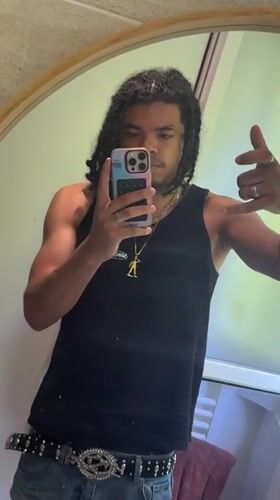 Mirror selfie session in Massy, cycling through different fits