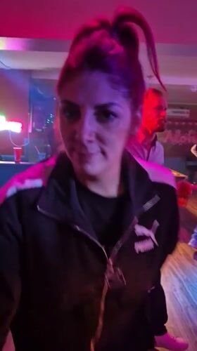 Woman in Puma jacket spotted at West Suffolk bar