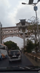 Through Banjarmasin's ornate gateway and surrounding streets