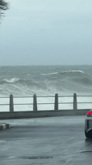 Storm brings large waves, wet conditions to Cape Town