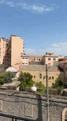 Morning views and breakfast documented in Catania, Italy