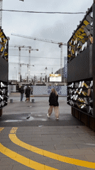 Evening out at an outdoor arts and food space in Saint Petersburg