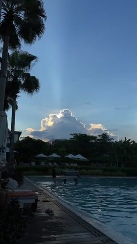 Family pool day captured at Vietnam resort from dawn to dusk
