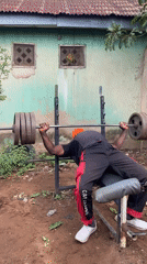 Morning outdoor weightlifting session documented in Akwanga, Nigeria