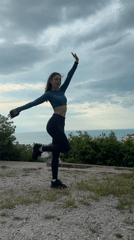 Early morning fitness photoshoot at Varna monument captures athletic poses