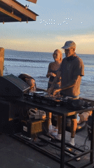 Sunset DJ set draws crowds to North Kuta beach